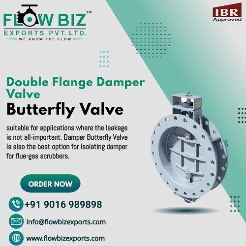 Double Flange Damper Valve Exporter from Mumbai India