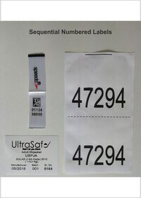 Sequential Numbered Printed Labels - Coating Type: Water-resistant