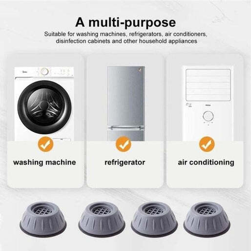 MACHINE LEVELING FEET ANTI WALK PADS SHOCK ABSORBED FURNITURE LIFTING BASE (1706)