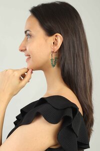 Green chandelier Earrings