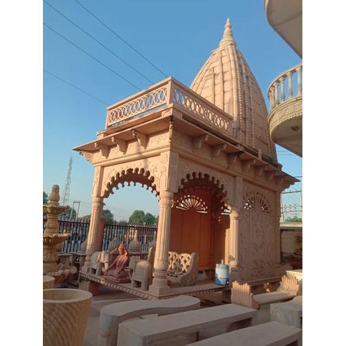 Red And Pink Stone Temple