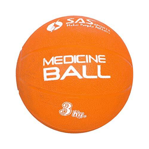 SAS SPORTS Agility Rubber Medicine Ball 3 KG
