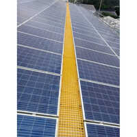 FRP Solar Walkway Grating - Yellow Heavy Duty Mesh, 1220mm x 3660mm, 38mm x 38mm Mesh Size, 21-25mm Thickness, Ideal for Walkways