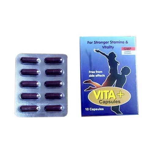 Vita Plus Capsule - Ingredients: Kauchabeej, Shuddhshilajeet, Ashwagandha, Gokhru | Increases Power & Stamina, Aids Full Body Development