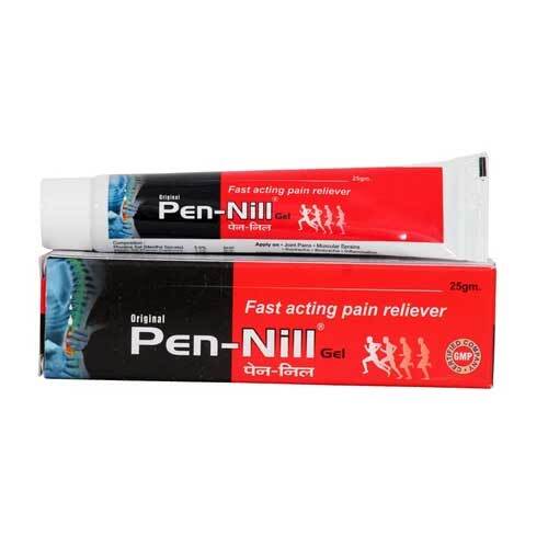 Pen Nill Gel - 25 GM Ayurvedic Pain Relief Gel | Fast Acting Formula with Kapoor, Tarpin and Nilgiri Oils