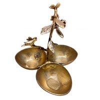 Brass Leaf Bird Bowl - Feature: Easy To Clean