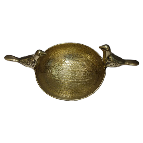 Brass Designer Bird Bowl