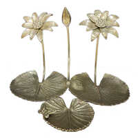 Brass Lotus Leaf Plater - Color: As Per Availability