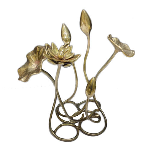 BRASS LOTUS SCULPTURE