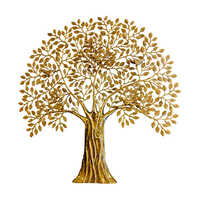 Brass Tree Of Life - High-grade Brass, Polished Finish | Intricate Detailing, Modern Art Style, Easy To Clean, Perfect For Home Dã©cor