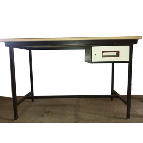 Office Table With Single Drawer - Color: As Per Availability