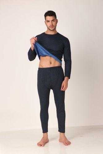 Black Men'S Regular Thermal Wear