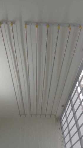 Apartment ceiling mounted cloth drying hangers in Mannuthy Kerala