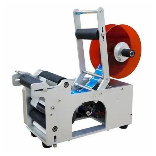 Semi Automatic Round Bottle Sticker Labeling Machine