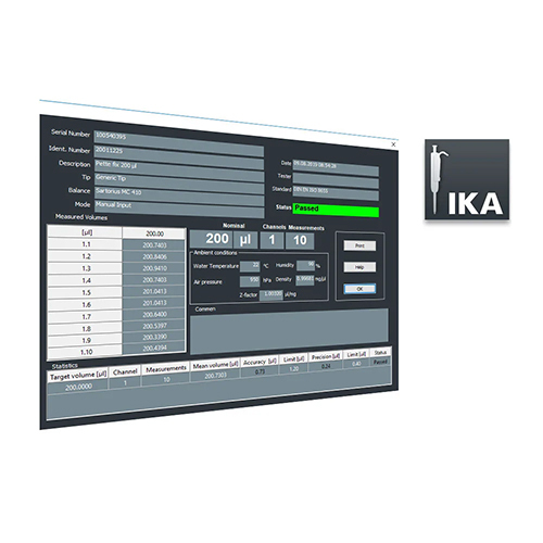 IPCS Pipette Calibration Software By IKA INDIA PRIVATE LIMITED