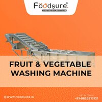 Fruits And Vegetables Washing Machine - Capacity: Upto 1000 Kg Kg/hr