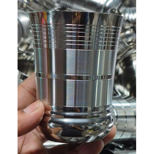 Stainless Steel Water Drinking Glass - Color: Sliver