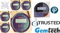 GEMTECH Series 3000 Digital Pressure Gauge Range 0 - 0.250 INCH WC for Angul