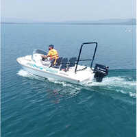 Mac -390 - Roc-ket Boat,hrocket Boat Polyethylene/ Pe/ Hdpe/ Life Boat/ Motor Boat/rescue Boat/  Speed Boat/ 4 To 5 Seater Boat/4 To 5 People Boat/4 To 5 Pasenger Boat/4 To 5 Person Boat - Capacity: 250 Kg