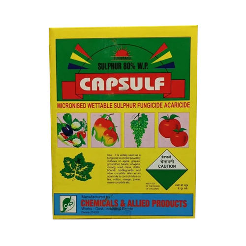 Capsulf Sulphur 80% Wp Fungicides Application: Agriculture