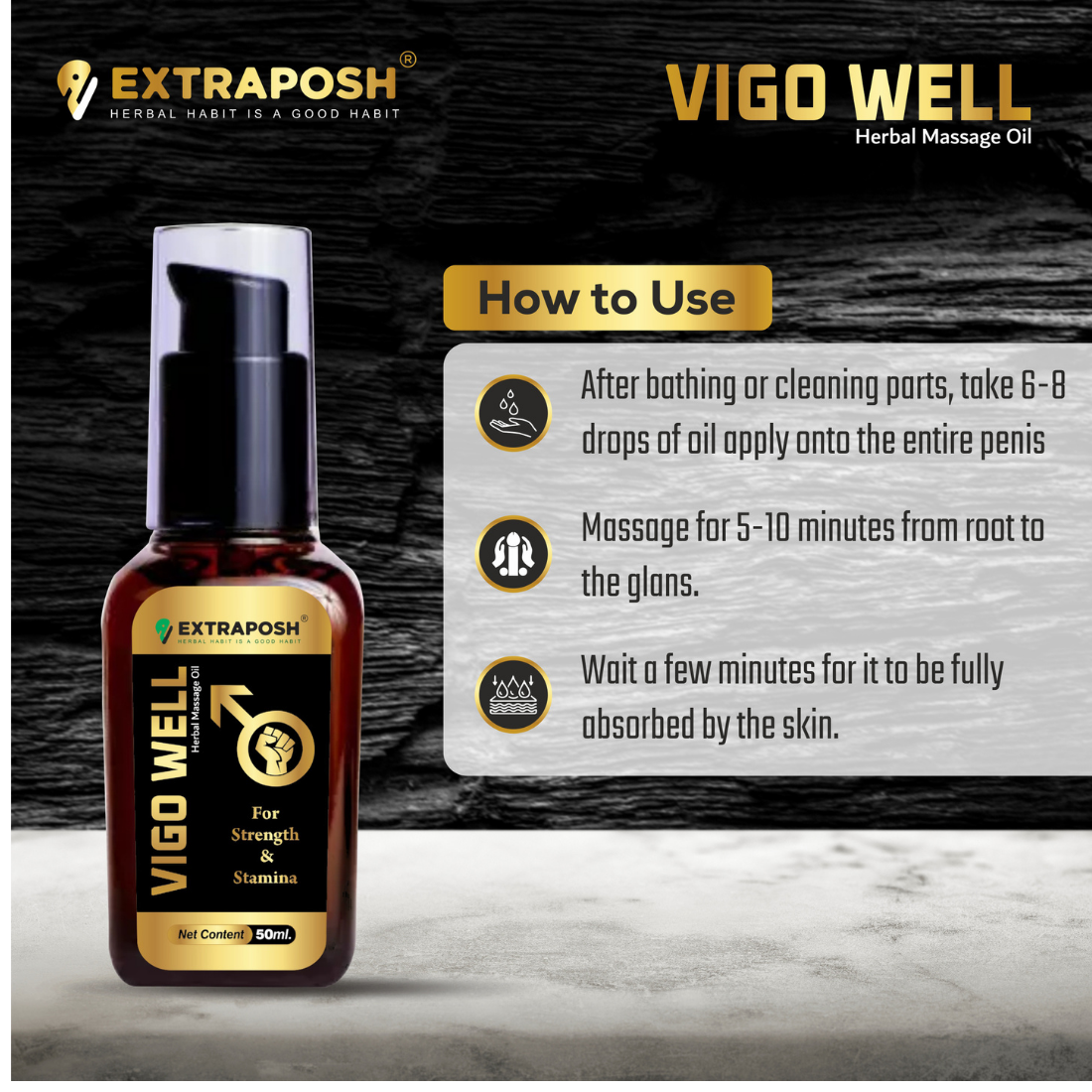 Vigo well OIl  massage oil for men