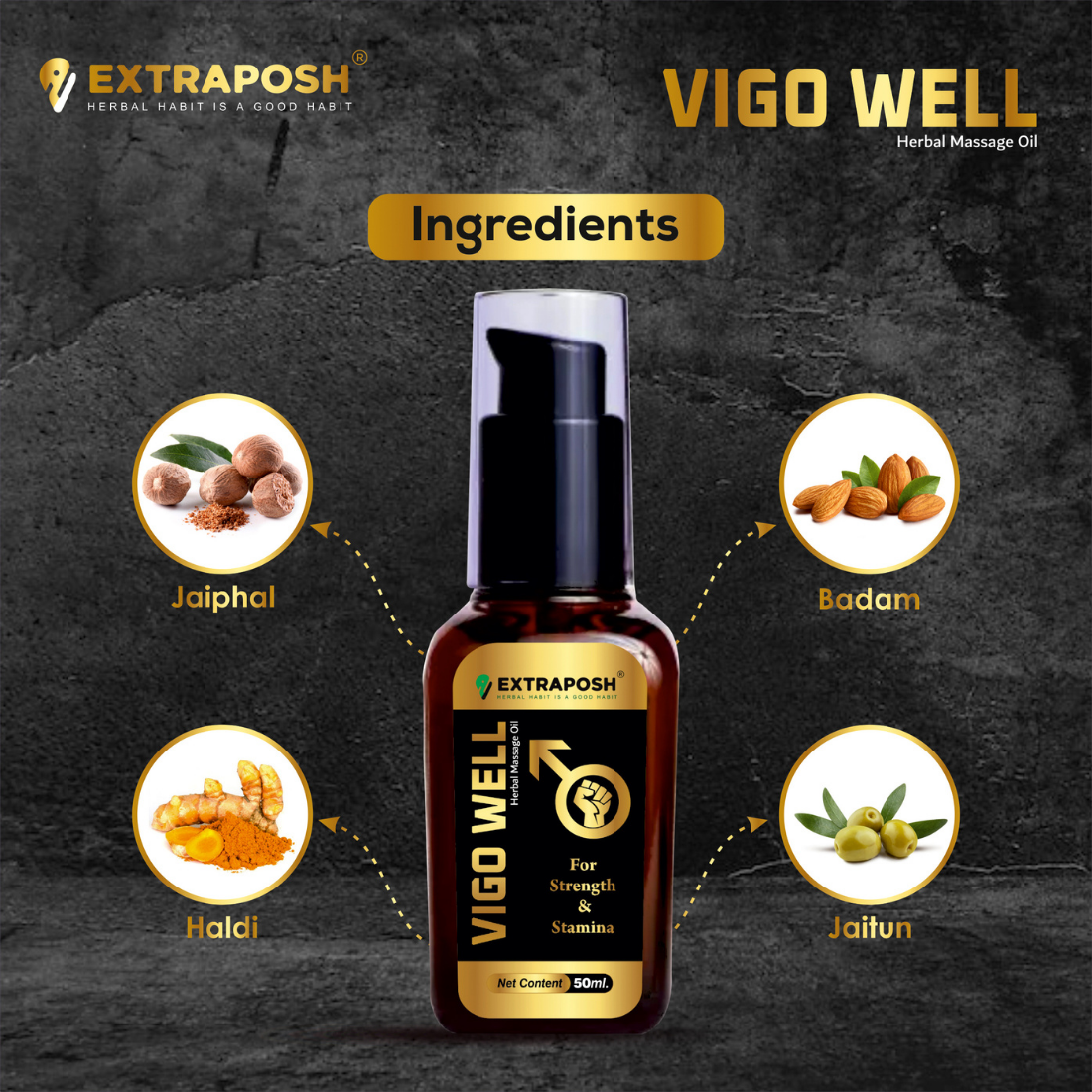 Vigo well OIl  massage oil for men