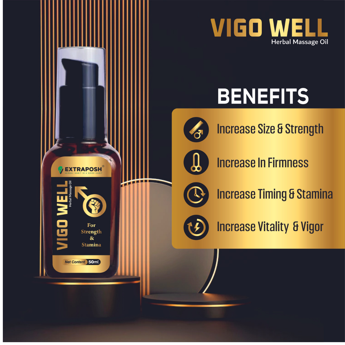 Vigo well OIl  massage oil for men