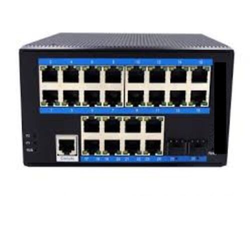 24-Port 10/100/1000 BASE-TX along with 16 port PoE and 2G SFP Managed Industrial PoE Switch