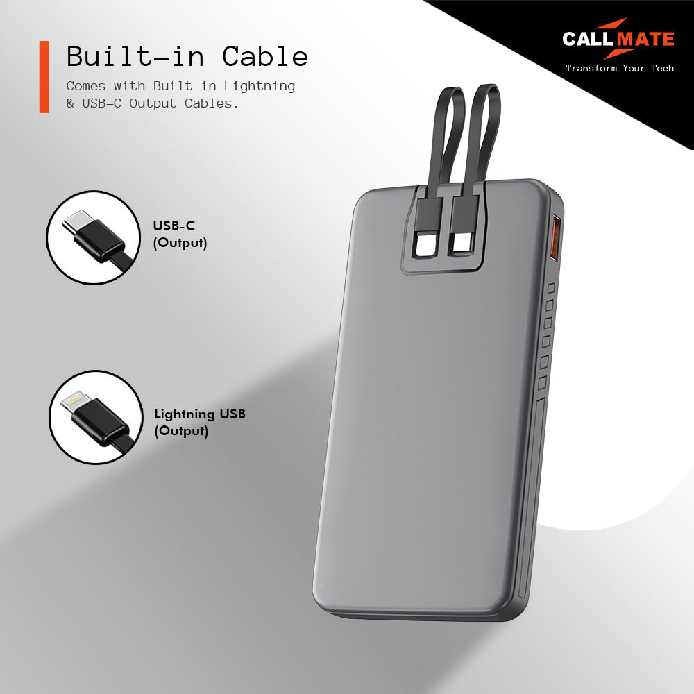 Callmate 10000mAh C-Thru Power Bank