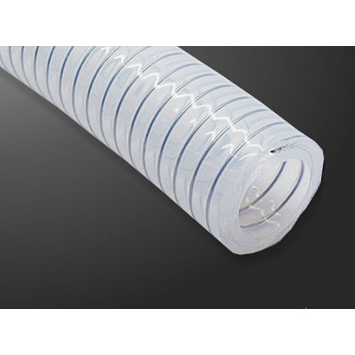 White Silicone Ss Helical Wire Reinforced Hose