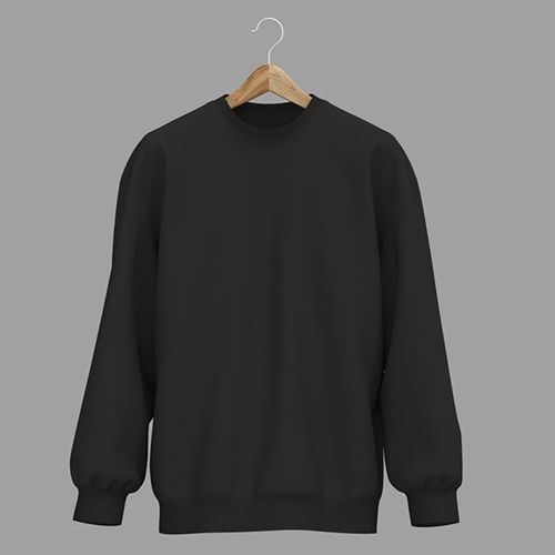 Different Available Mens Black Sweatshirt