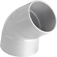 Swr Bend 45â° - 2 1/2" To 4 1/2" Dimensions, Light Grey Color, 10-year Warranty | Directs Discharge Water Flow Between Pipes At A 45â° Angle
