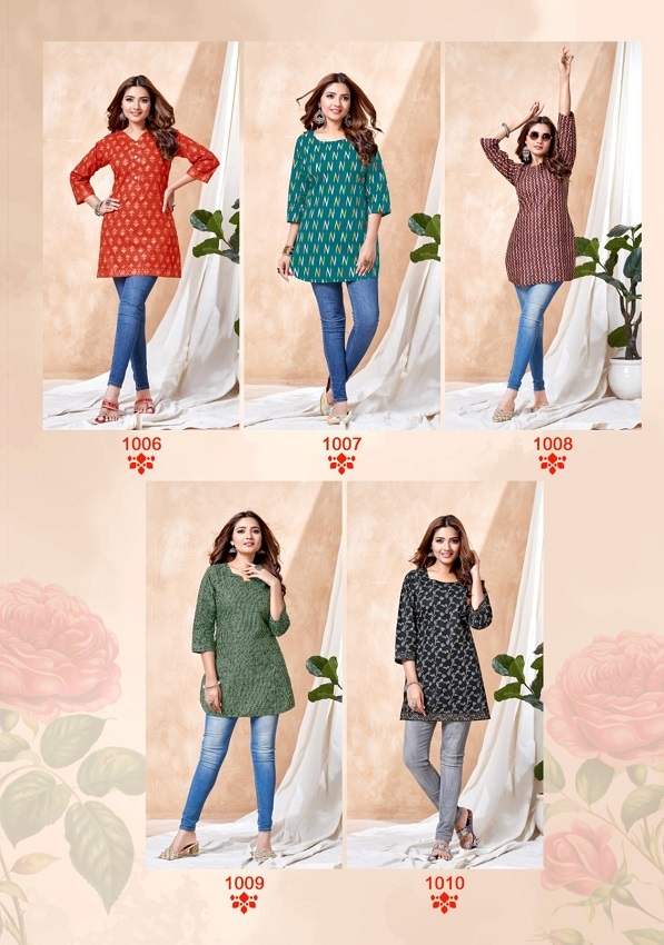Balaji Omisha Vol-1 -Readymade Short Tops
