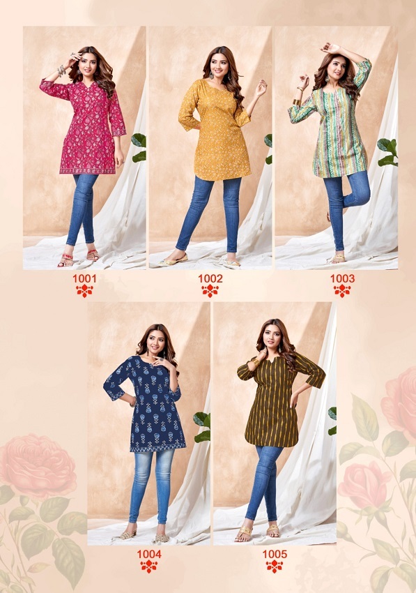 Balaji Omisha Vol-1 -Readymade Short Tops