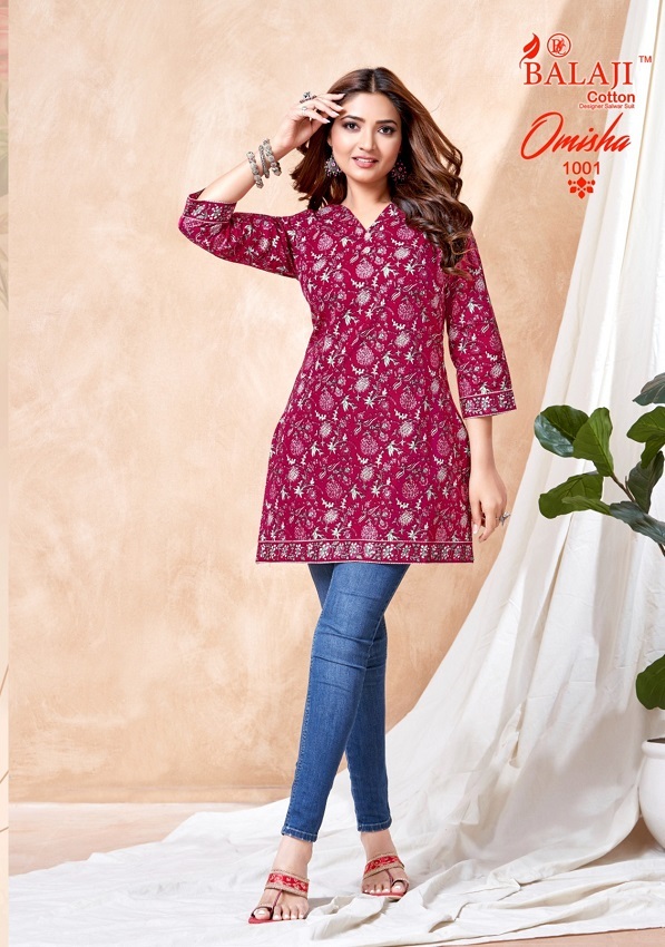 Balaji Omisha Vol-1 -Readymade Short Tops