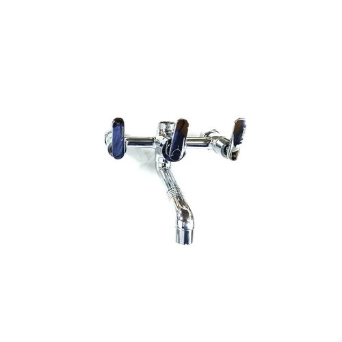 Silver Wall Mixer Tap