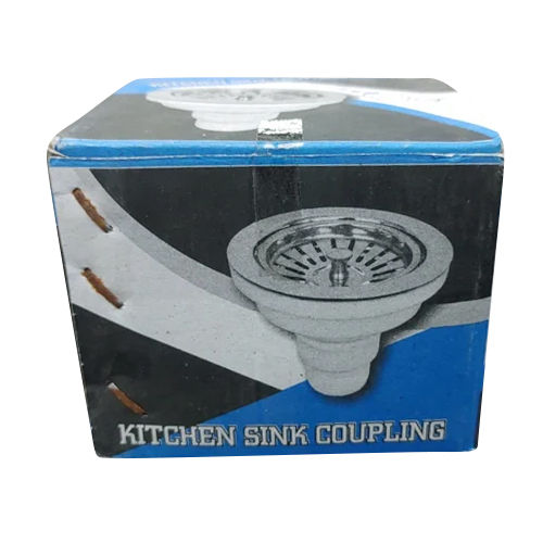 Kitchen Sink Waste Coupling - Stainless Steel, Glossy Silver Finish | Prevents Clogs, Odor Control, Durable Design