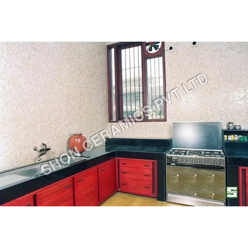 Kitchen Mosaic Tiles - Glass and Ceramic Mosaic 4-8mm Thickness | Gloss Finish Heat Insulation Non-Slip Design