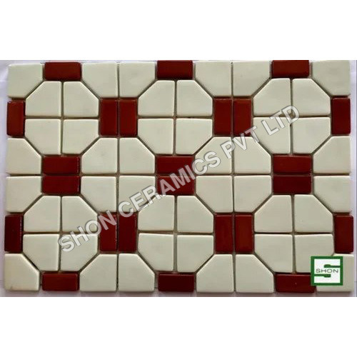 Crystal Mosaic Tile - Ceramic 4-8 mm Thickness Matt Finish | Heat Insulation Non-Slip Ideal for Interior Wall Medallions