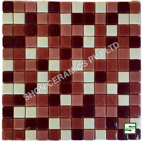 SQ-24 Glass Random - Glass Tile, 1-4mm Thickness | Non-Slip, Gloss Finish, Plain Design, Ideal for Floor Murals