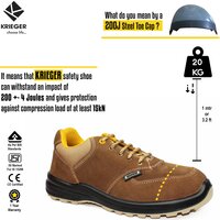Krieger KR2003 Safety Shoe Sporty Look 200J Steel Toe Cap Double Density PU Sole ISI Marked