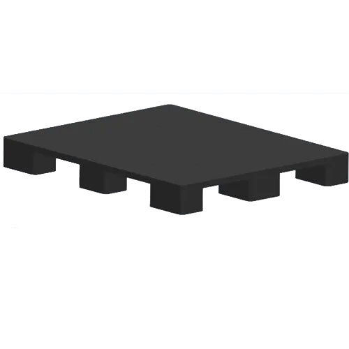 Black Ps-Rp-001 Plain Top 9 Legs Plastic Pallet