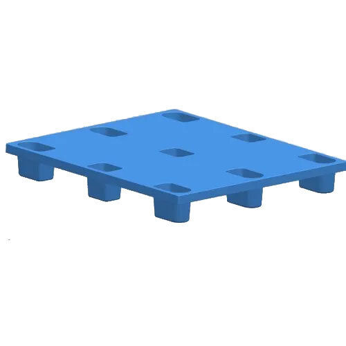 PS009 Blue Plain Top Plastic Pallets