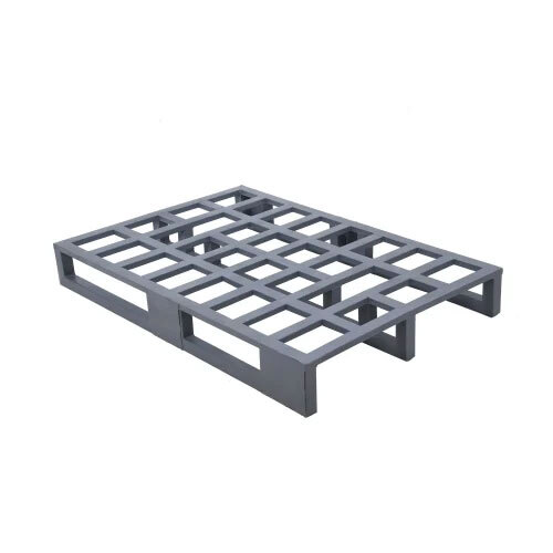 Tubular Steel Pallets - Stainless Steel, 1200 X 800 X 150mm, Grey Color, 4-Way Handlift Capability
