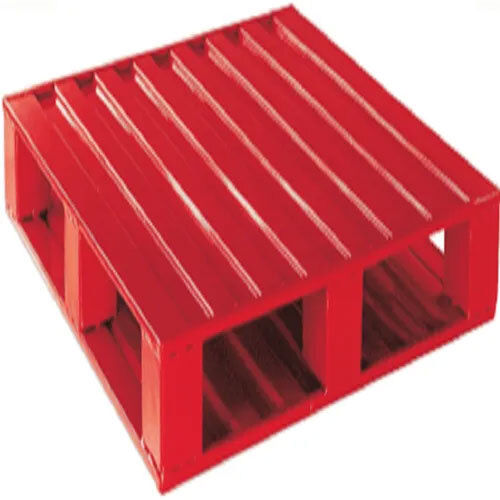 Red Four Way Entry Double Deck Pallet