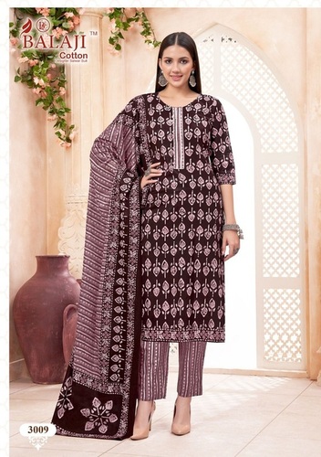 Balaji Battik Art Work Vol-3 Kurti Pant With Dupatta