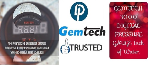 GEMTECH Series 3000 Digital Pressure Gauge Range 0 - 1.000 INCH WC Sonipat Haryana