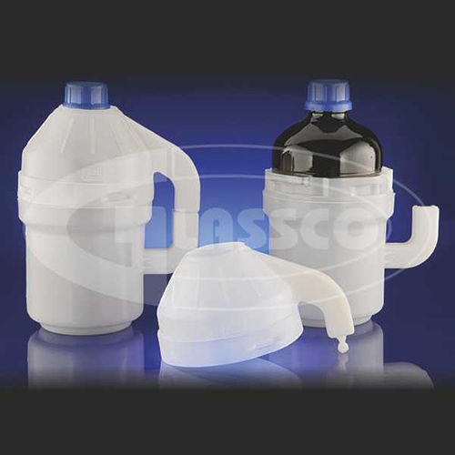 White Safety Jar For Glass Bottles