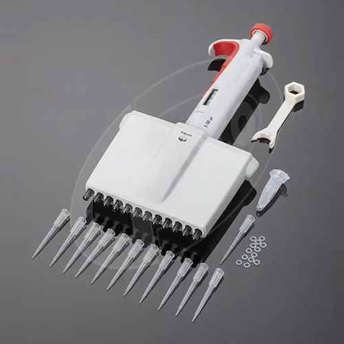 White Twelve Channel Micropipette