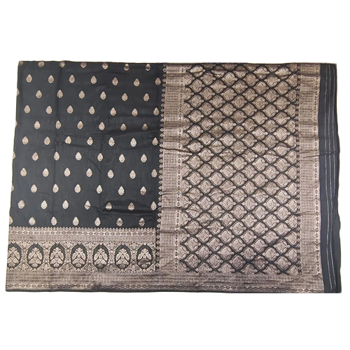 Bandhini Silver Border Silk Saree